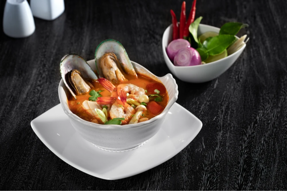 Tom Yam wtih Shrimp or Seafood